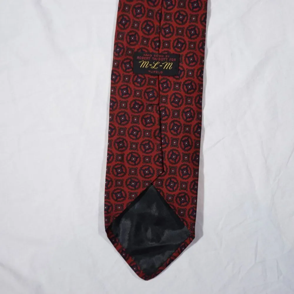 Robert Talbott Tie Hand Sewn Finest Silk Handblock Printed England